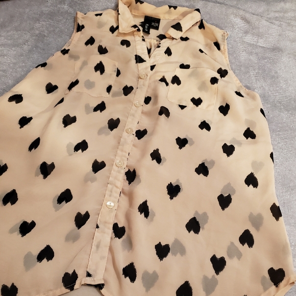 Fun & Flirt High-Low Sheer Peach Blouse - Picture 2 of 12